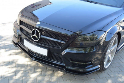 Front Ansatz für MERCEDES CLS C218 AMG LINE schwarz matt