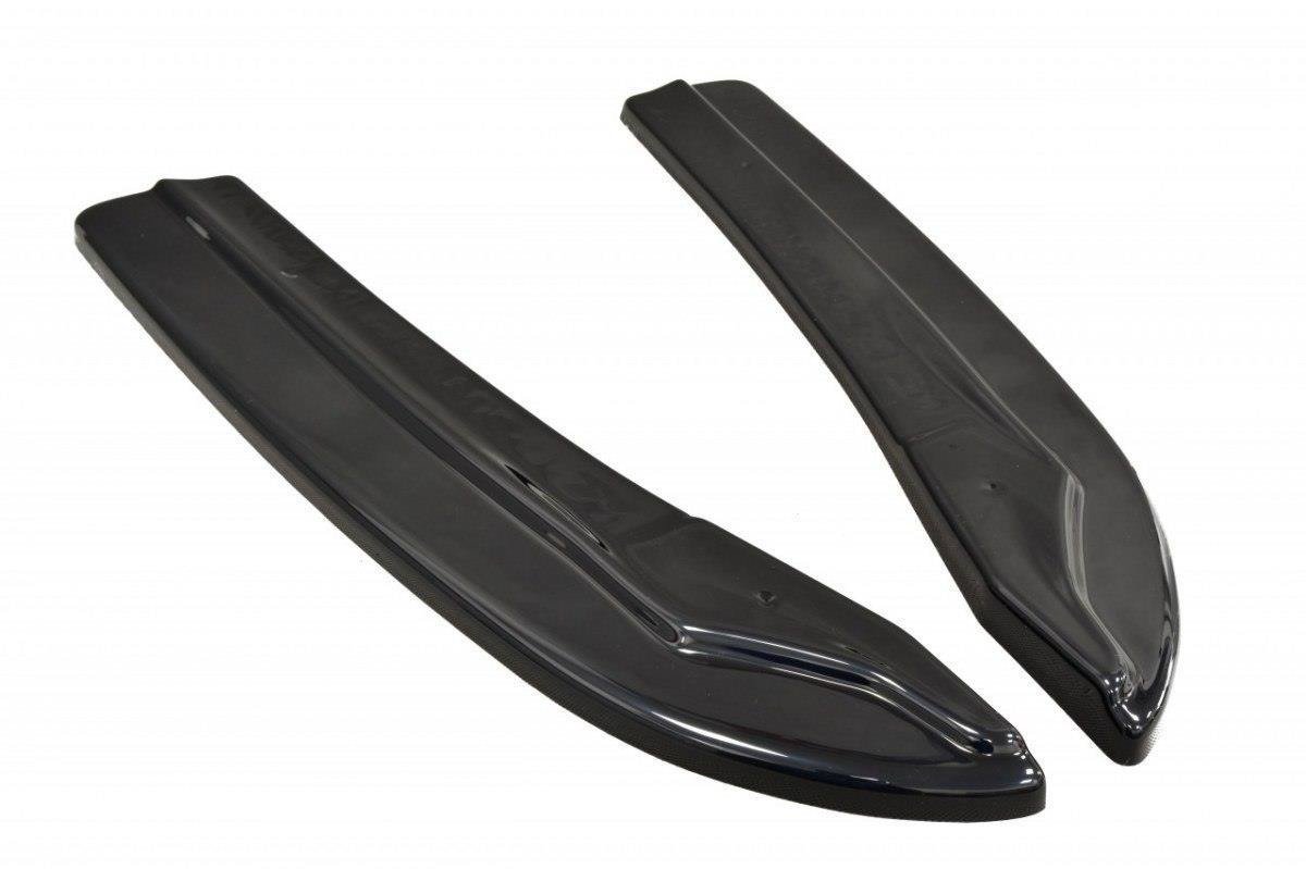 Heck Ansatz Flaps Diffusor für Mercedes C W204 63 AMG/AMG-Line schwarz matt