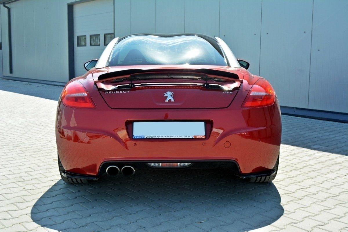 Heck Ansatz Flaps Diffusor für PEUGEOT RCZ  Carbon Look