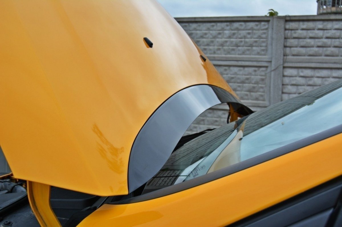 VERLÄNGERUNG MOTORHAUBE FORD FOCUS MK3 Facelift UND PREFACE schwarz matt