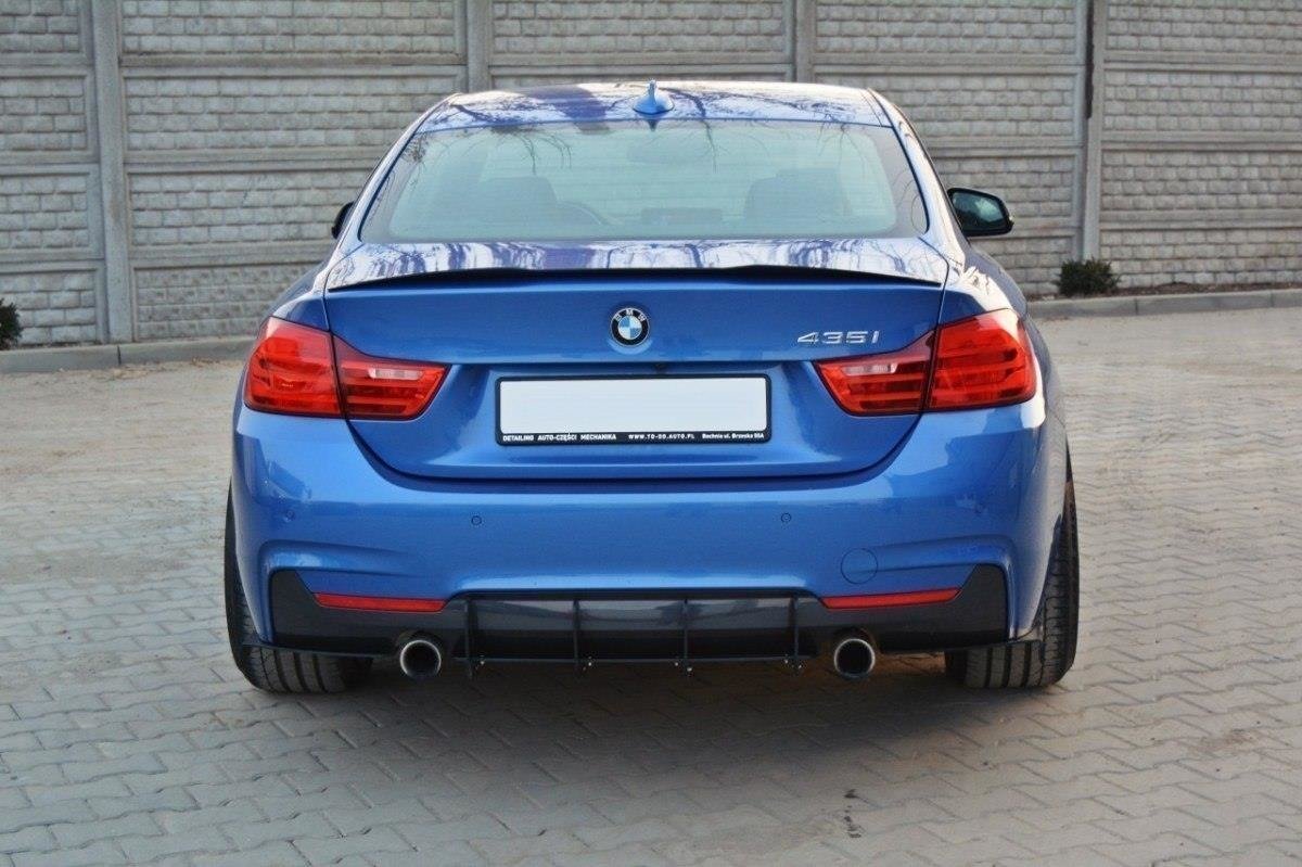 Diffusor Heck Ansatz für Heckschürze für & Heck Ansatz Flaps Diffusor für BMW 4er F32 M Paket