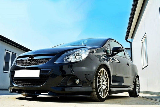 Front Ansatz für OPEL CORSA D NÜRBURG (FÜR OPC / VXR STOßSTANGE) schwarz matt