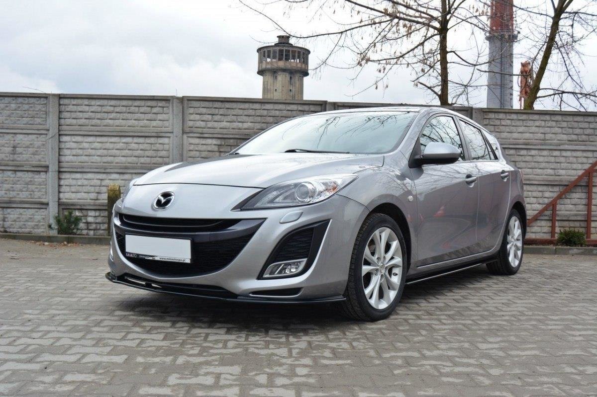 Front Ansatz für MAZDA 3 MK2 SPORT (vor Facelift) schwarz matt