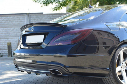 Spoiler CAP für MERCEDES CLS C218 AMG LINE schwarz Hochglanz