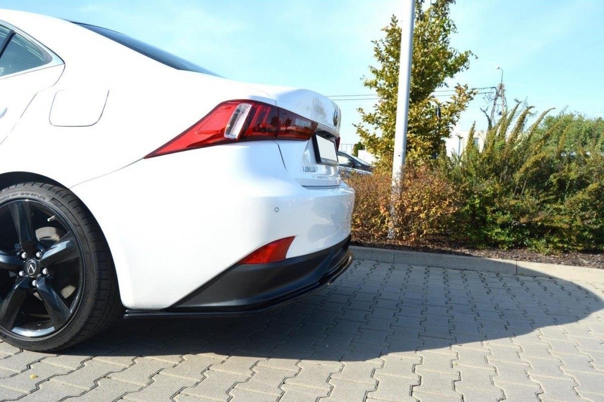 Mittlerer Diffusor Heck Ansatz für Lexus IS Mk3 H  Carbon Look