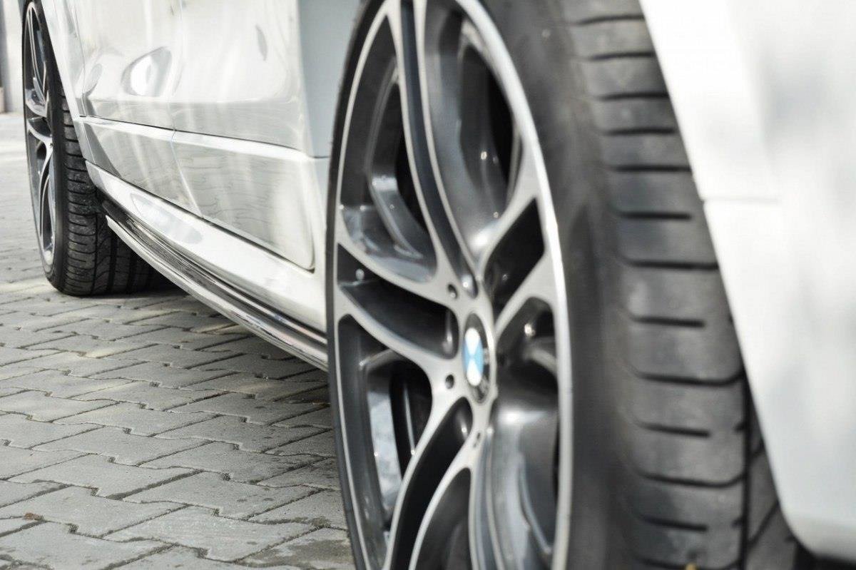 Seitenschweller Ansatz für BMW X4 M Paket Carbon Look