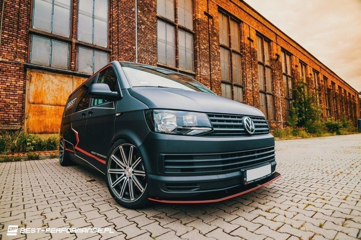 VOLKSWAGEN T6 Front Ansatz für v.1 schwarz matt