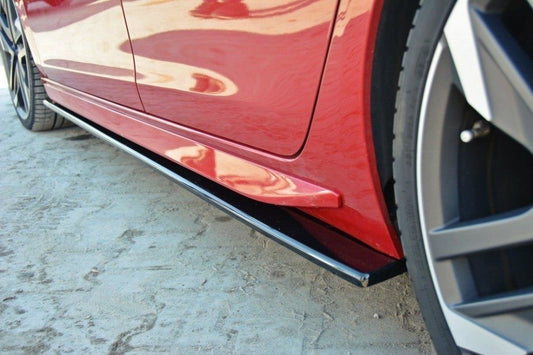 Seitenschweller Ansatz für PEUGEOT 308 II GTI Carbon Look