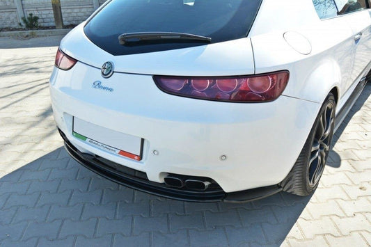 Mittlerer Diffusor Heck Ansatz für Alfa Romeo Brera  schwarz Hochglanz
