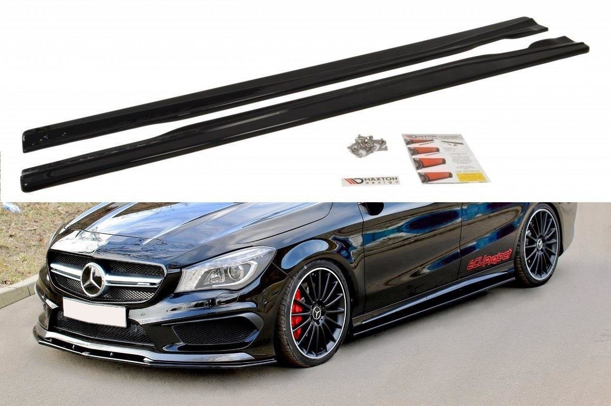 Seitenschweller Ansatz für MERCEDES CLA 45 AMG C117/A45 AMG W176 (vor Facelift) Carbon Look