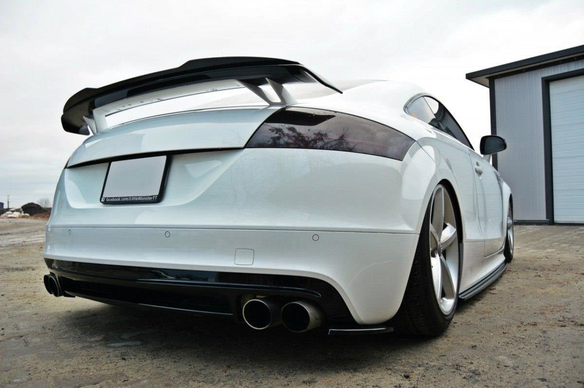 Heck Ansatz Flaps Diffusor passend für Diffusor passend für AUDI TT MK2 RS Carbon Look Carbon Look