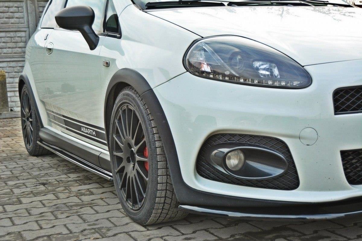 Seitenschweller Ansatz für FIAT GRANDE PUNTO ABARTH schwarz Hochglanz