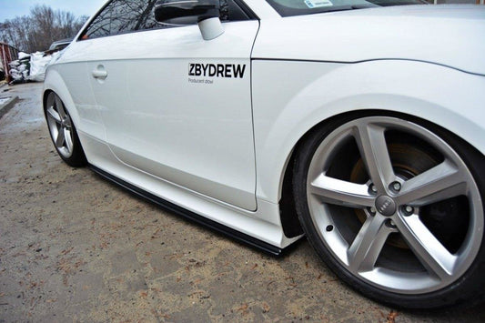 Seitenschweller Ansatz für Audi TT RS 8J schwarz matt