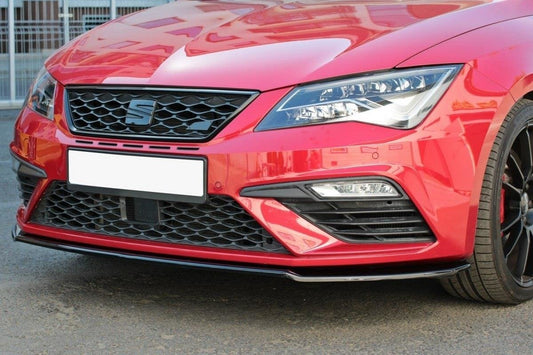 Front Ansatz für v.2 Seat Leon Mk3 Cupra/ FR Facelift schwarz matt