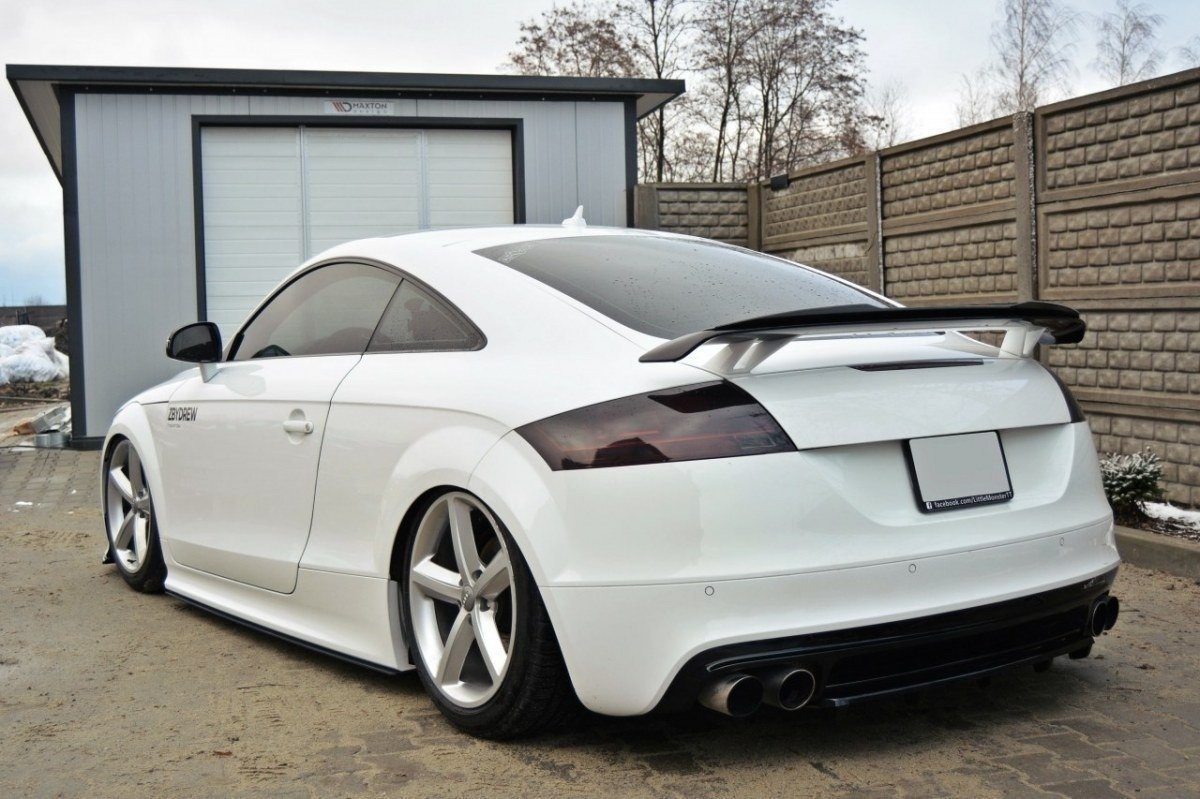 Mittlerer Diffusor Heck Ansatz für AUDI TT S 8J DTM LOOK Carbon Look