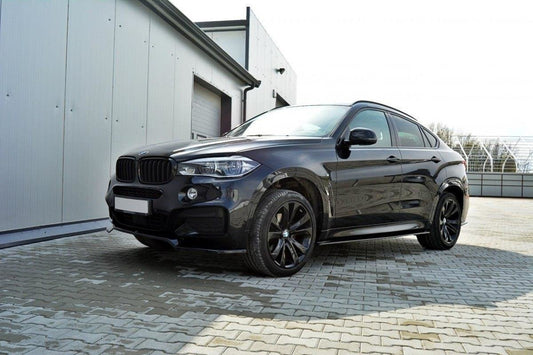 Seitenschweller Ansatz für BMW X6 F16 M Paket schwarz matt