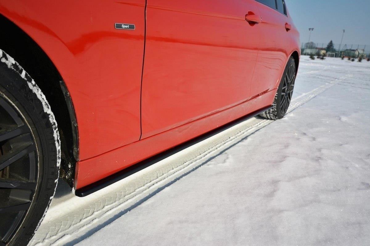Seitenschweller Ansatz für BMW 3er F30 schwarz matt