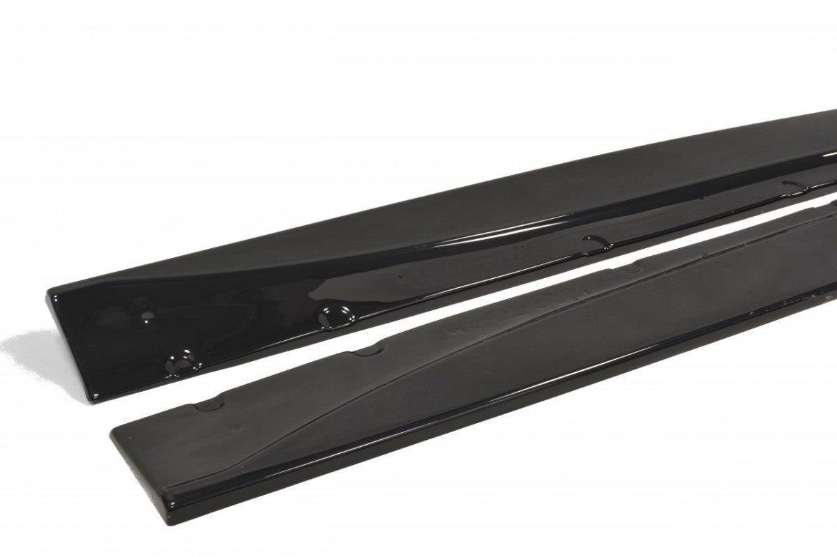 Seitenschweller Ansatz für MASERATI GRANTURISMO 2007-2011 schwarz Hochglanz