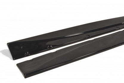 Seitenschweller Ansatz für MASERATI GRANTURISMO 2007-2011 schwarz Hochglanz
