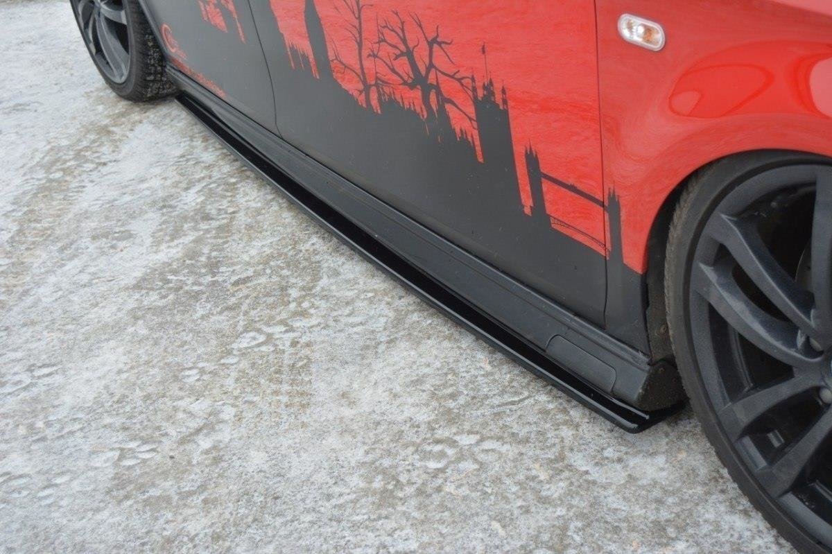 Seitenschweller Ansatz für SEAT LEON MK2 MS DESIGN schwarz matt