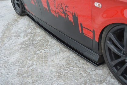 Seitenschweller Ansatz für SEAT LEON MK2 MS DESIGN schwarz matt