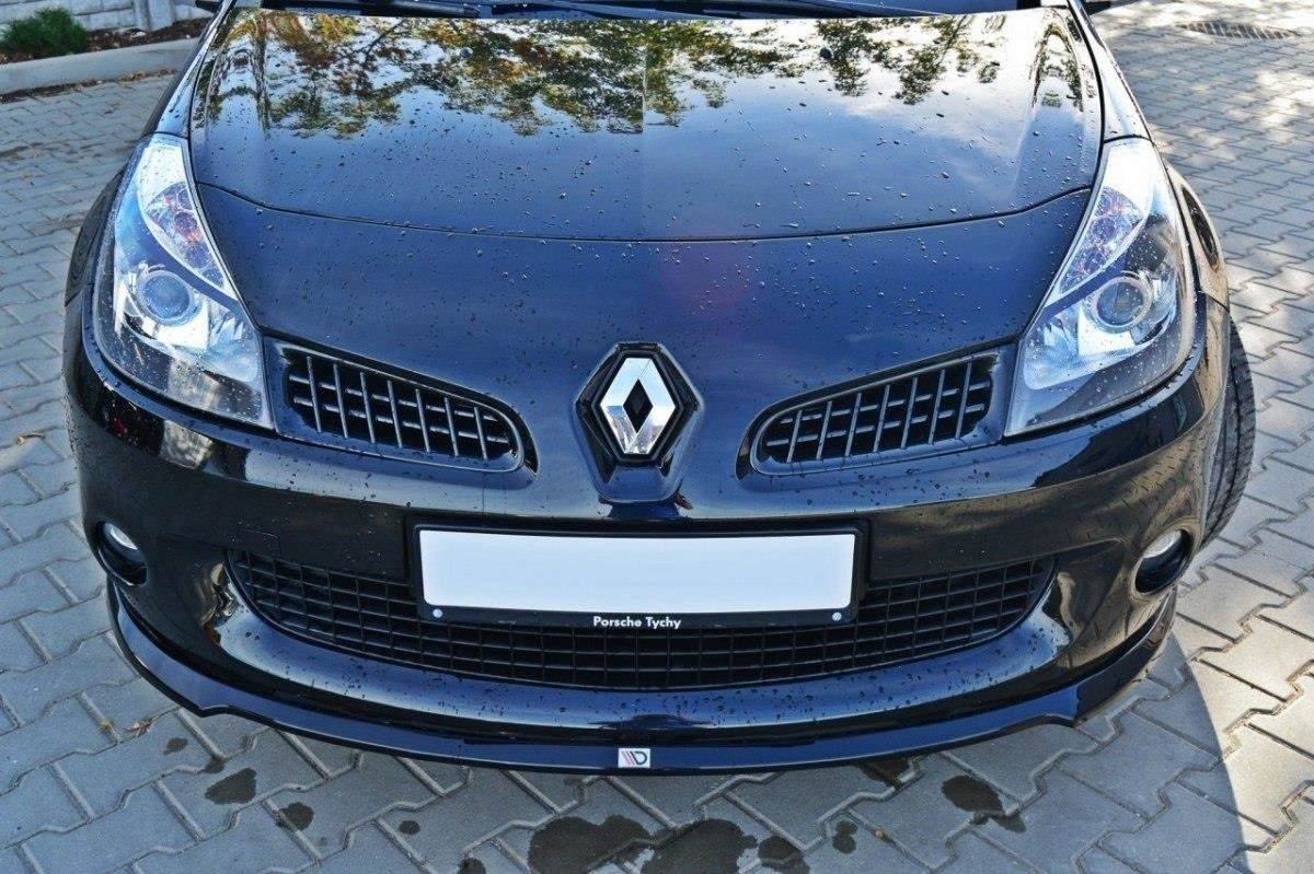 Front Ansatz für RENAULT CLIO III RS schwarz matt