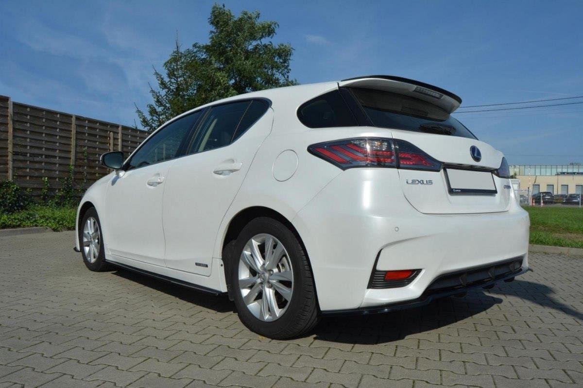 Seitenschweller Ansatz für Lexus CT Mk1 Facelift schwarz matt
