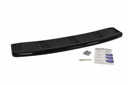Mittlerer Diffusor Heck Ansatz für AUDI A7 S-LINE (FACELIFT)  schwarz Hochglanz