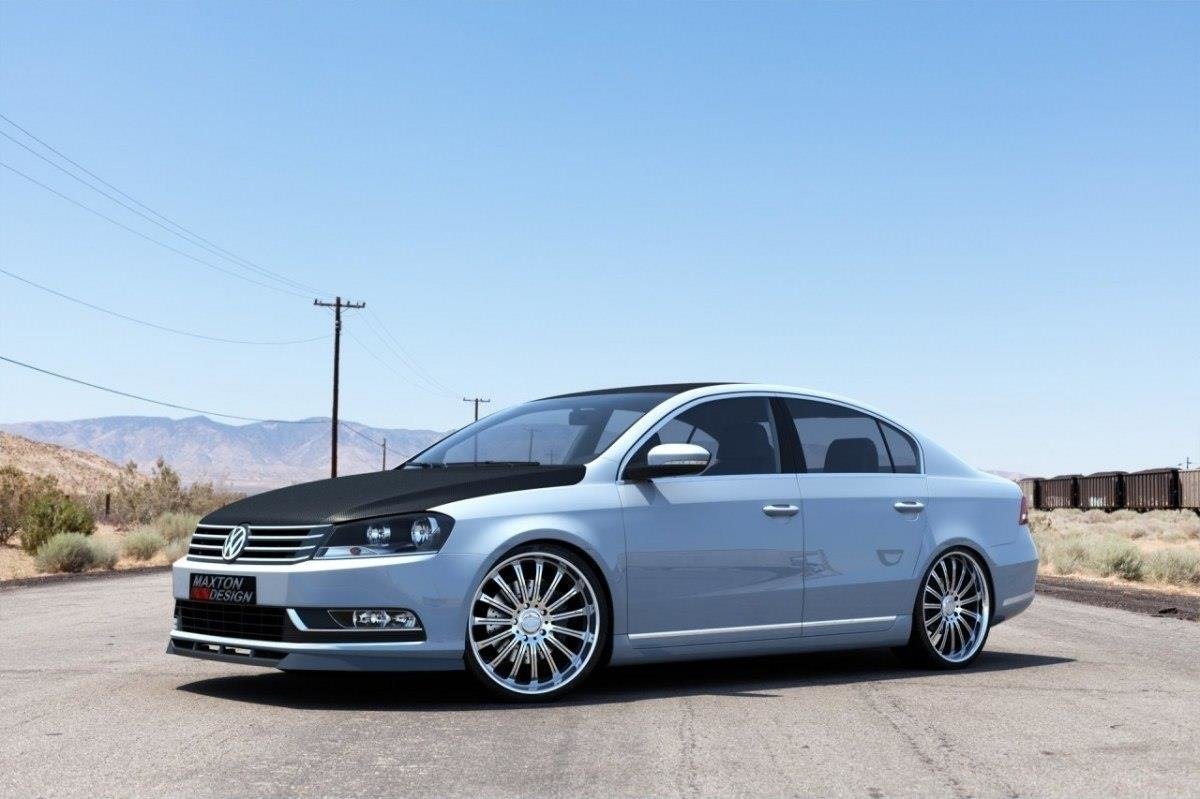 Front Ansatz für VW PASSAT B7 schwarz matt