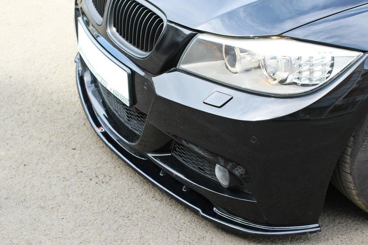 Front Ansatz V.1 für BMW 3er E91 M Paket FACELIFT schwarz matt