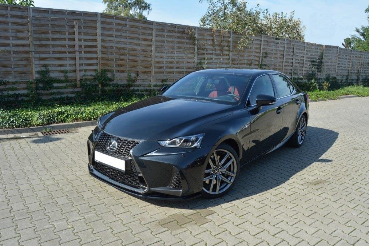 Front Ansatz V.1 für Lexus IS Mk3 Facelift F-Sport schwarz matt