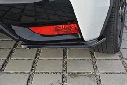 Heck Ansatz Flaps Diffusor für Honda Civic Mk9 Facelift Carbon Look