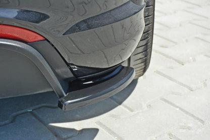 Heck Ansatz Flaps Diffusor für Fiat Punto Evo Abarth schwarz matt