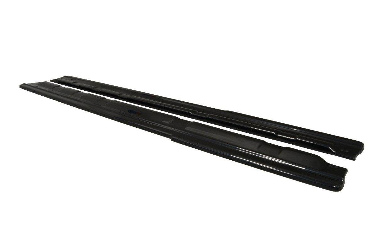 Seitenschweller Ansatz für Renault Laguna mk 3 Coupe schwarz matt