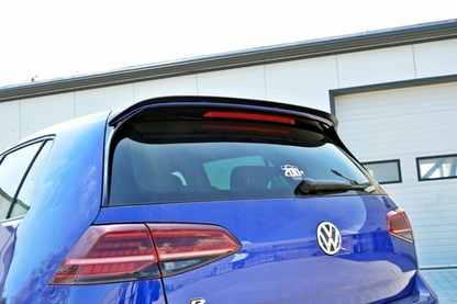 Spoiler CAP V.1 für Volkswagen Golf 7 / 7 Facelift R / R-Line / GTI  schwarz Hochglanz