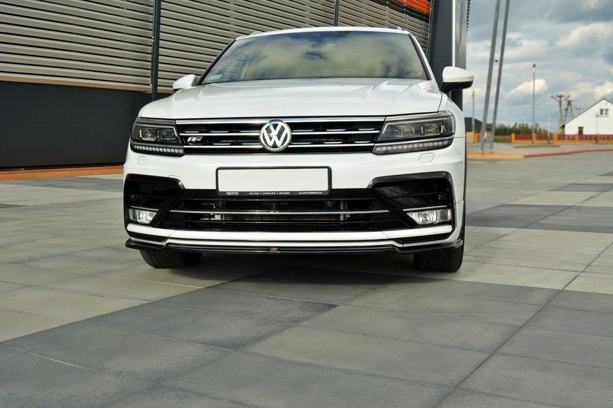 Front Ansatz für Vw Tiguan Mk2 R-Line Carbon Look