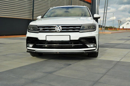 Front Ansatz für Vw Tiguan Mk2 R-Line Carbon Look