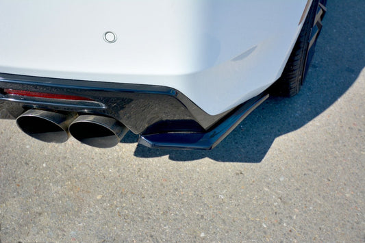 Heck Ansatz Flaps Diffusor für CHEVROLET CAMARO 6TH-GEN. PHASE-I 2SS COUPE schwarz matt