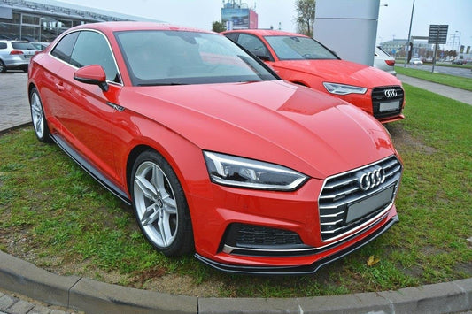 Front Ansatz V.1 für Audi A5 F5 S-Line schwarz Hochglanz