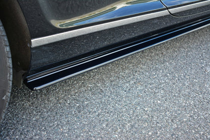Seitenschweller Ansatz für BENTLEY CONTINENTAL GT schwarz matt