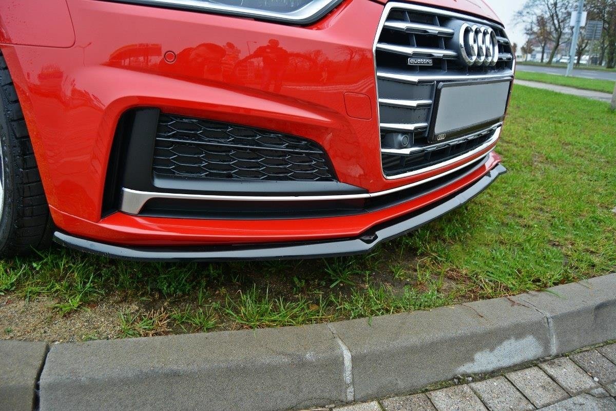 Front Ansatz V.2 für Audi A5 F5 S-Line schwarz Hochglanz