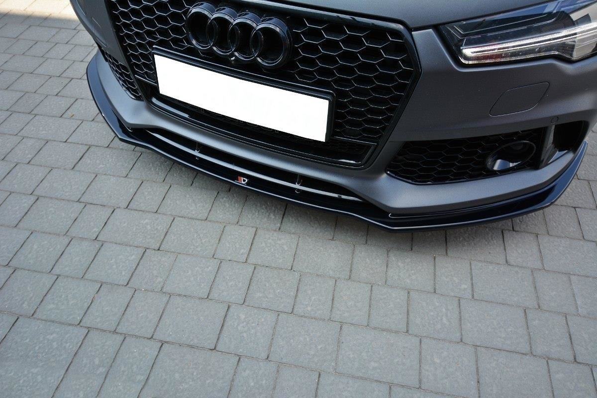 Front Ansatz V.1 für Audi RS7 C7 FL schwarz matt