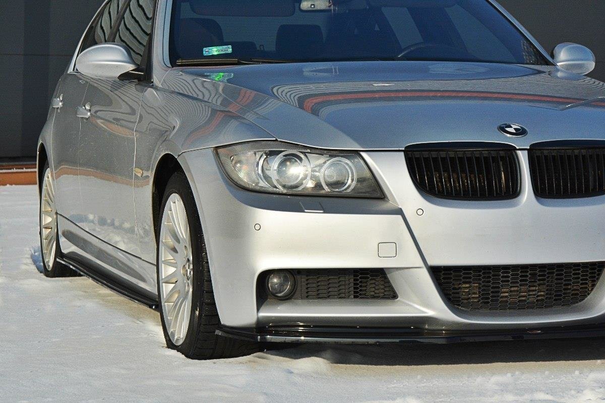 Front Ansatz V.1 für BMW 3er E90 M Paket schwarz matt