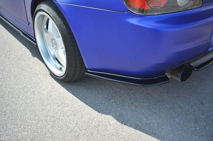 Heck Ansatz Flaps Diffusor für HONDA S2000 schwarz matt