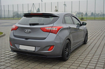 Spoiler CAP für Hyundai i30 mk.2 schwarz Hochglanz