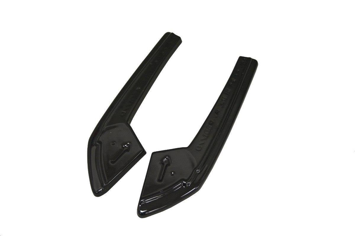 Heck Ansatz Flaps Diffusor für Audi A4 B9 S-Line Carbon Look