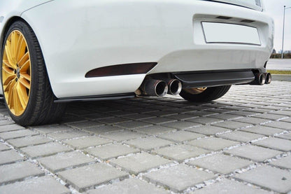 Heck Ansatz Flaps Diffusor für Alfa Romeo GT schwarz Hochglanz