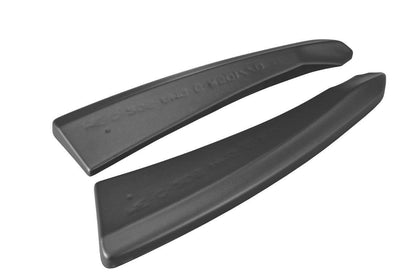 Heck Ansatz Flaps Diffusor für Mercedes C-Klasse C205 63 AMG Coupe Carbon Look