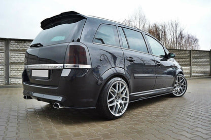 Heck Ansatz Flaps Diffusor für OPEL ZAFIRA B OPC / VXR Carbon Look