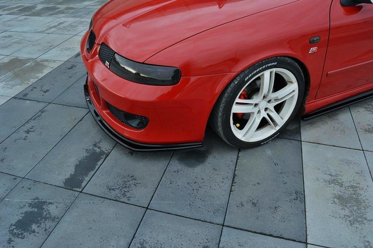 Front Ansatz für v.1 Seat Leon Mk1 Cupra schwarz matt